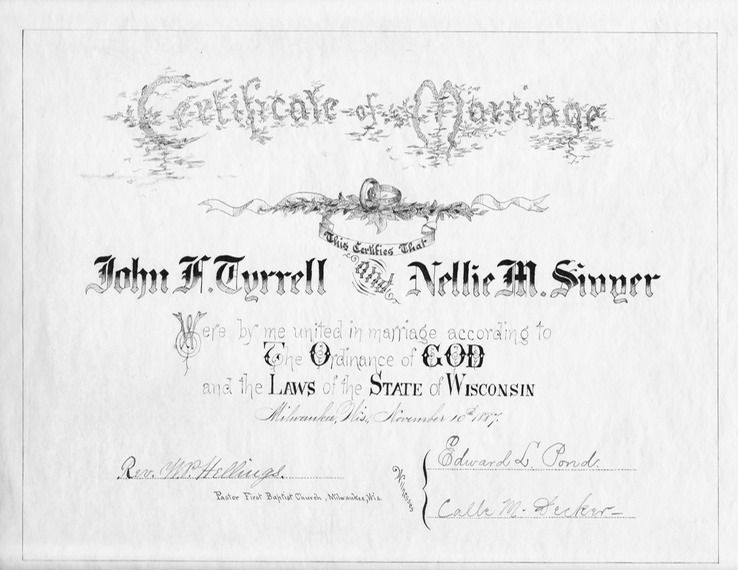 Marriage Cert